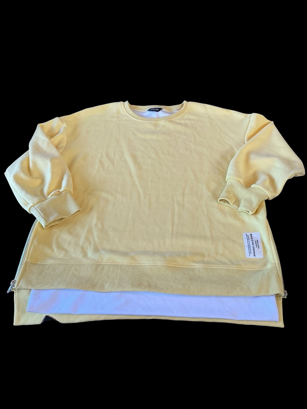 Bright yellow sweatshirt Women’s XL